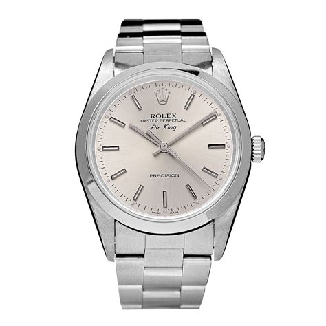 rolex air king gents stainless steel watch and oyster bracelet|Rolex Oyster steel watch.